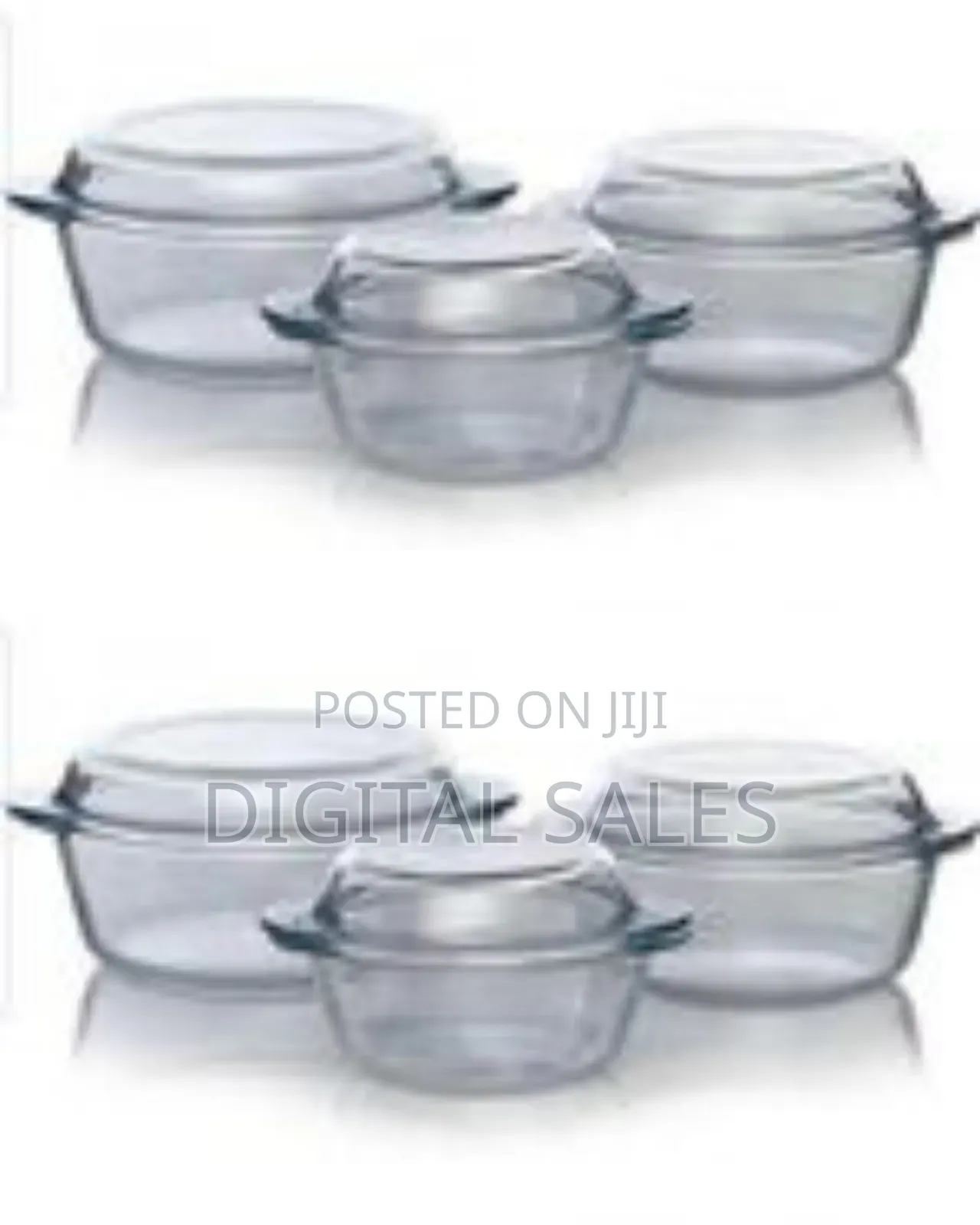 3 Piece Set of Strong Glass Dishes