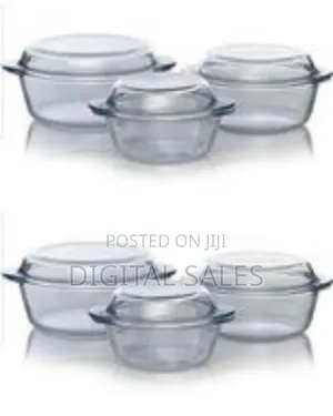 3 Piece Set of Strong Glass Dishes
