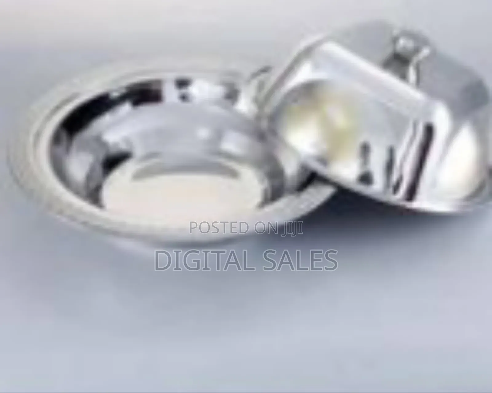 8 Piece Set Stainless Steel Serving Dishes - Silver