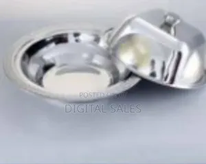 8 Piece Set Stainless Steel Serving Dishes - Silver