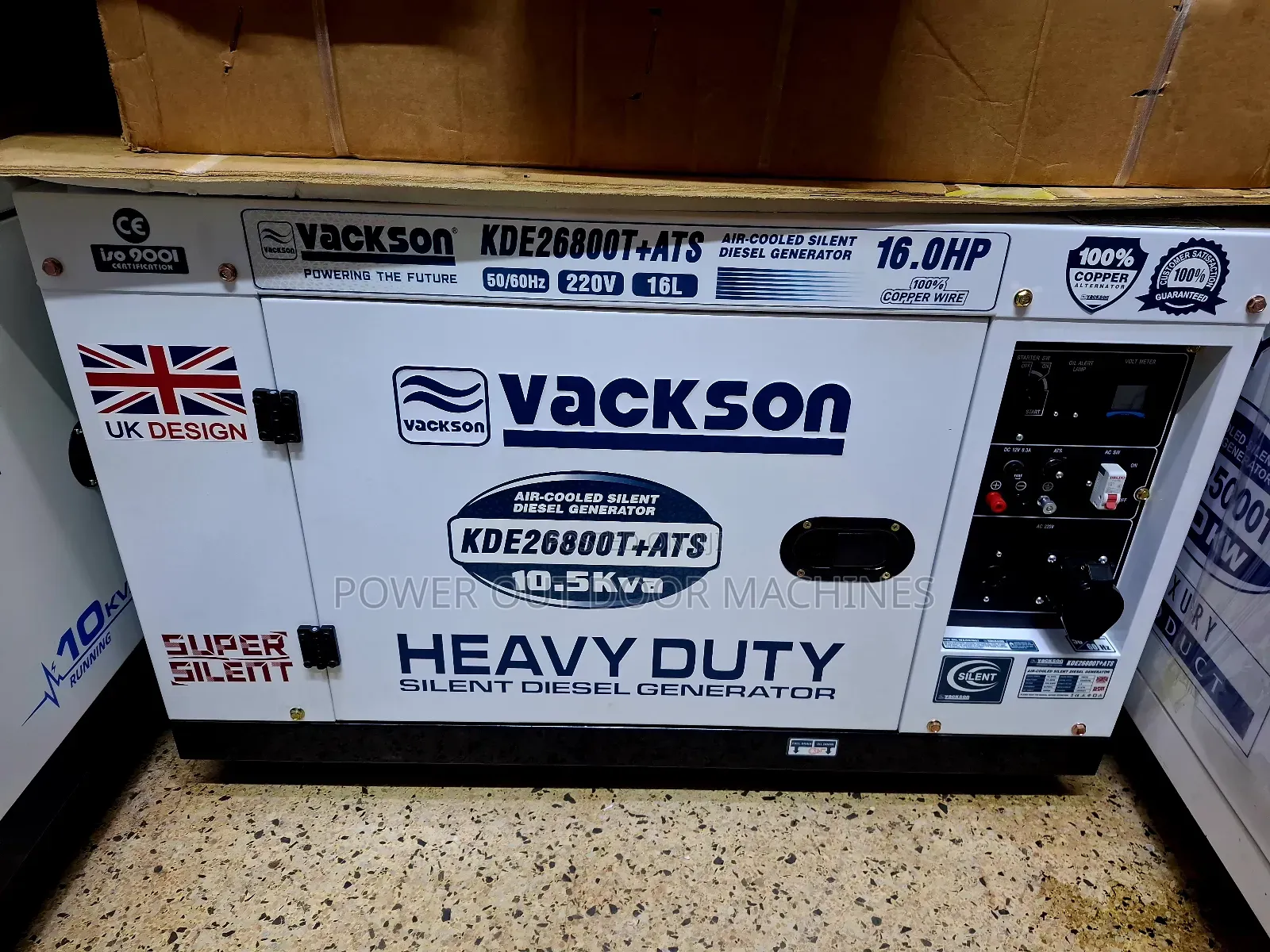 10kva Uk Vakson Diesel Silent Ats Generator