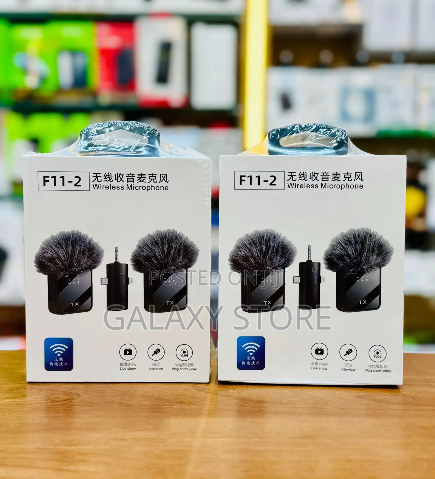 F11-2 Double Wireless Microphone for Camera and All Phones