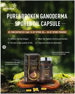 Pure and Broken Ganoderma Spores Oil Softgels – Immune System Support