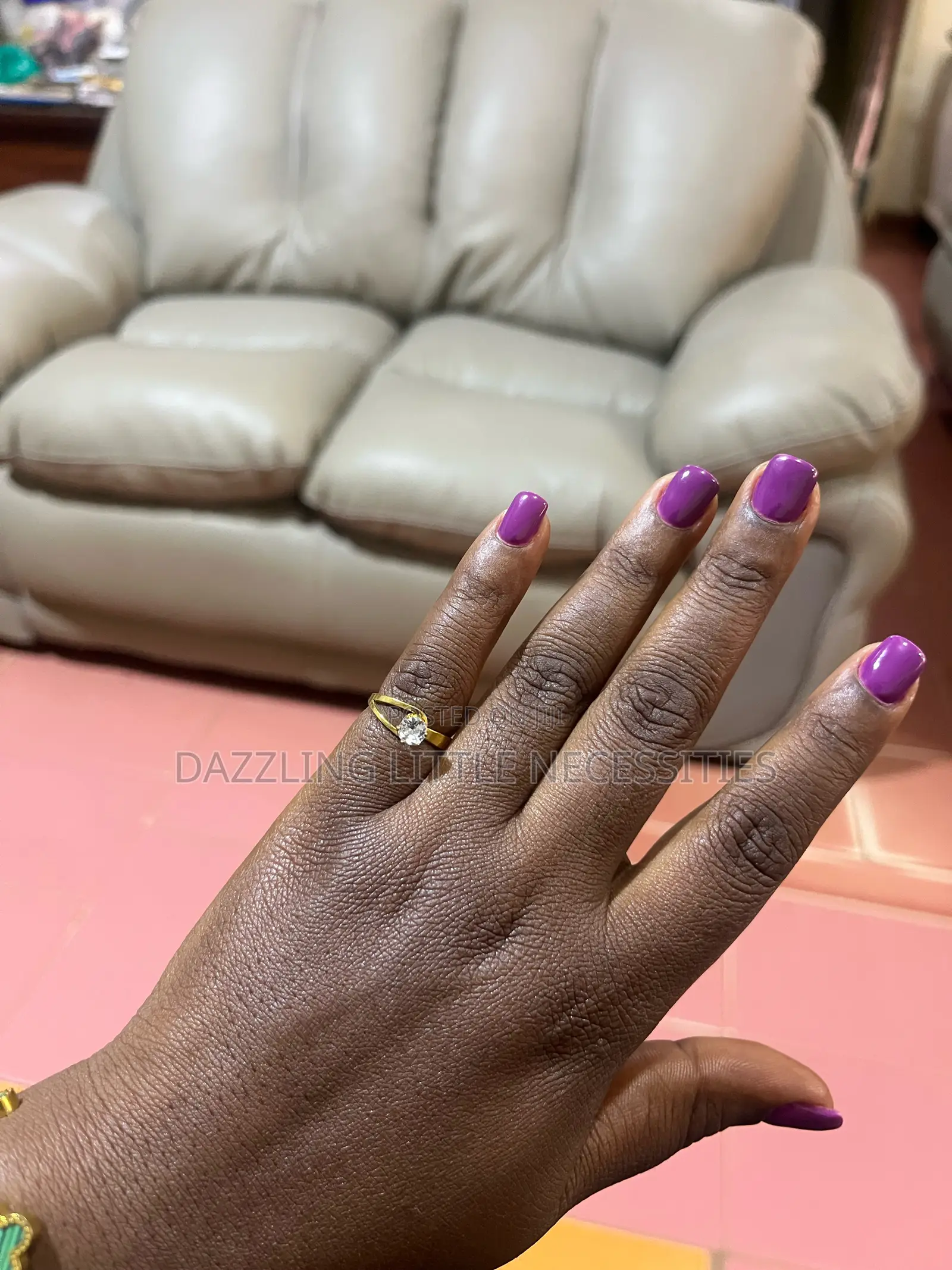 Aria Engagement/Promise Ring - Size 16 (Comes With a Box) - Gold