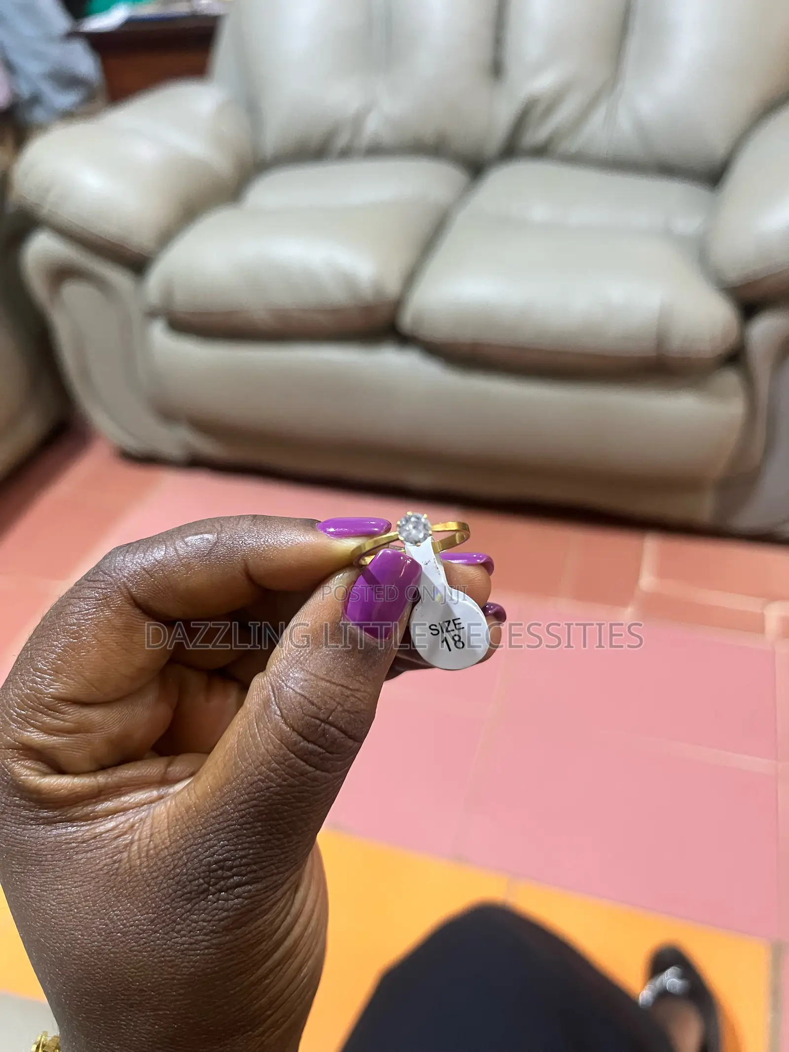 Leela Engagement/Promise Ring - Size 18 (Comes With a Box)
