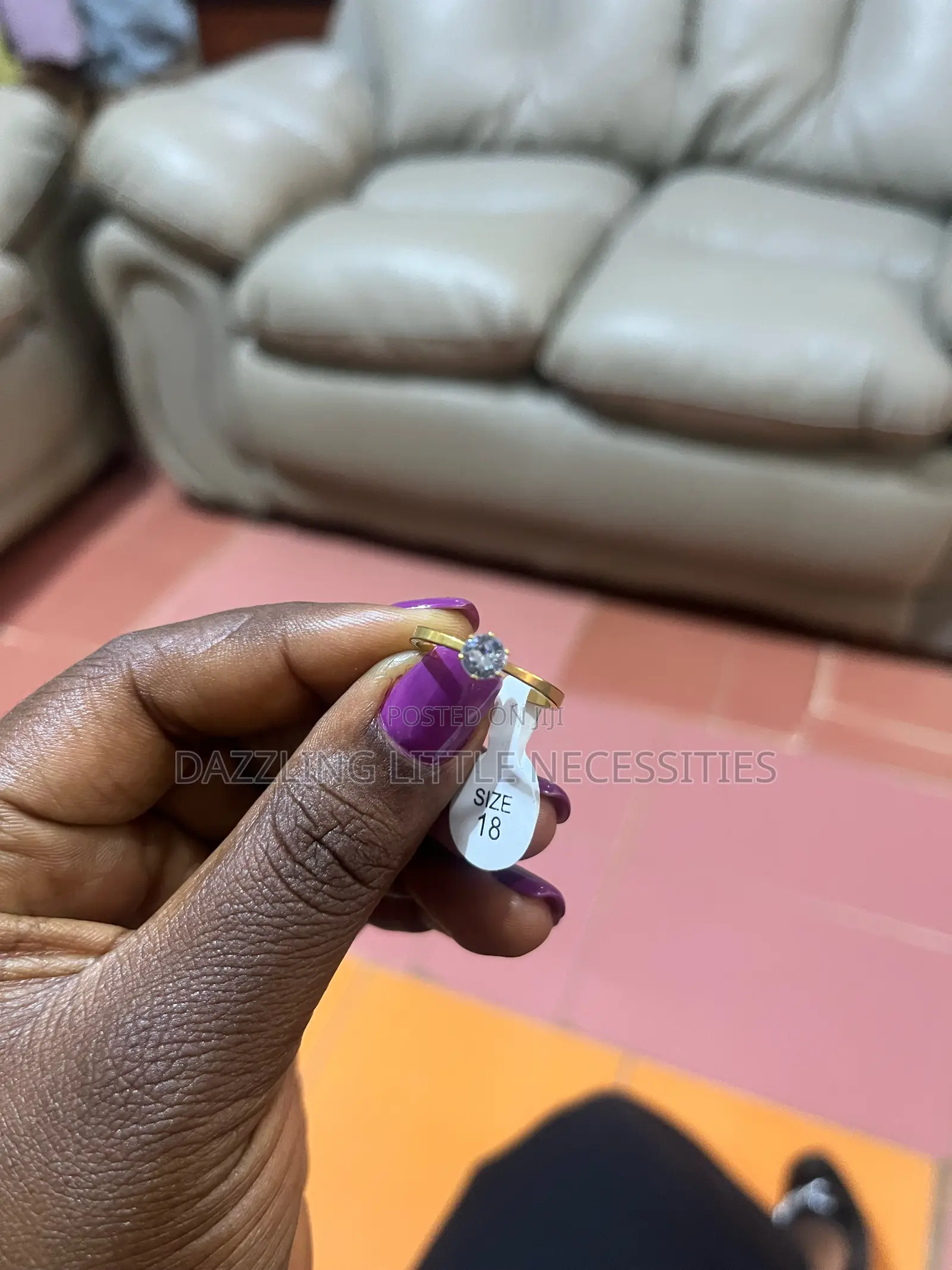 Leela Engagement/Promise Ring - Size 18 (Comes With a Box)
