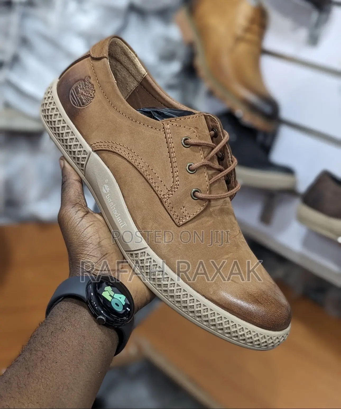 Original Brown Timberland Smart Casual Leather Shoes