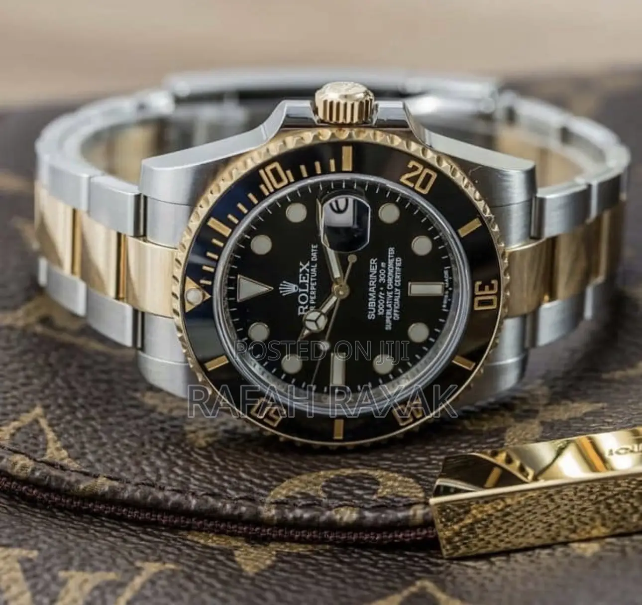 Original Men’S Silver/Gold Rolex Submariner Date Wrist Watch