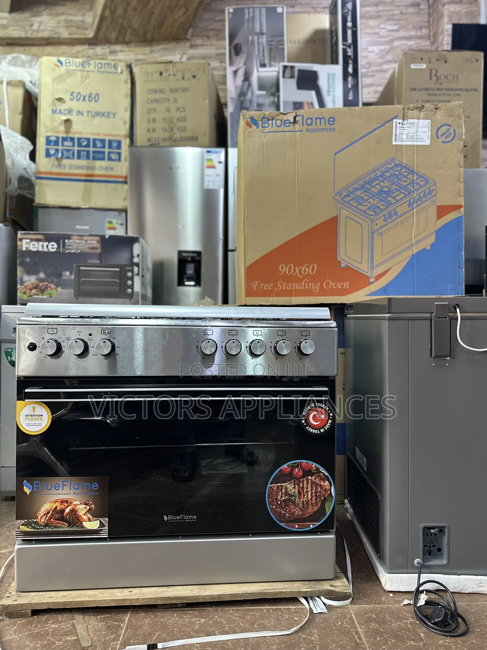 Blueflame Cooker With 5gas Burners 90x60cm