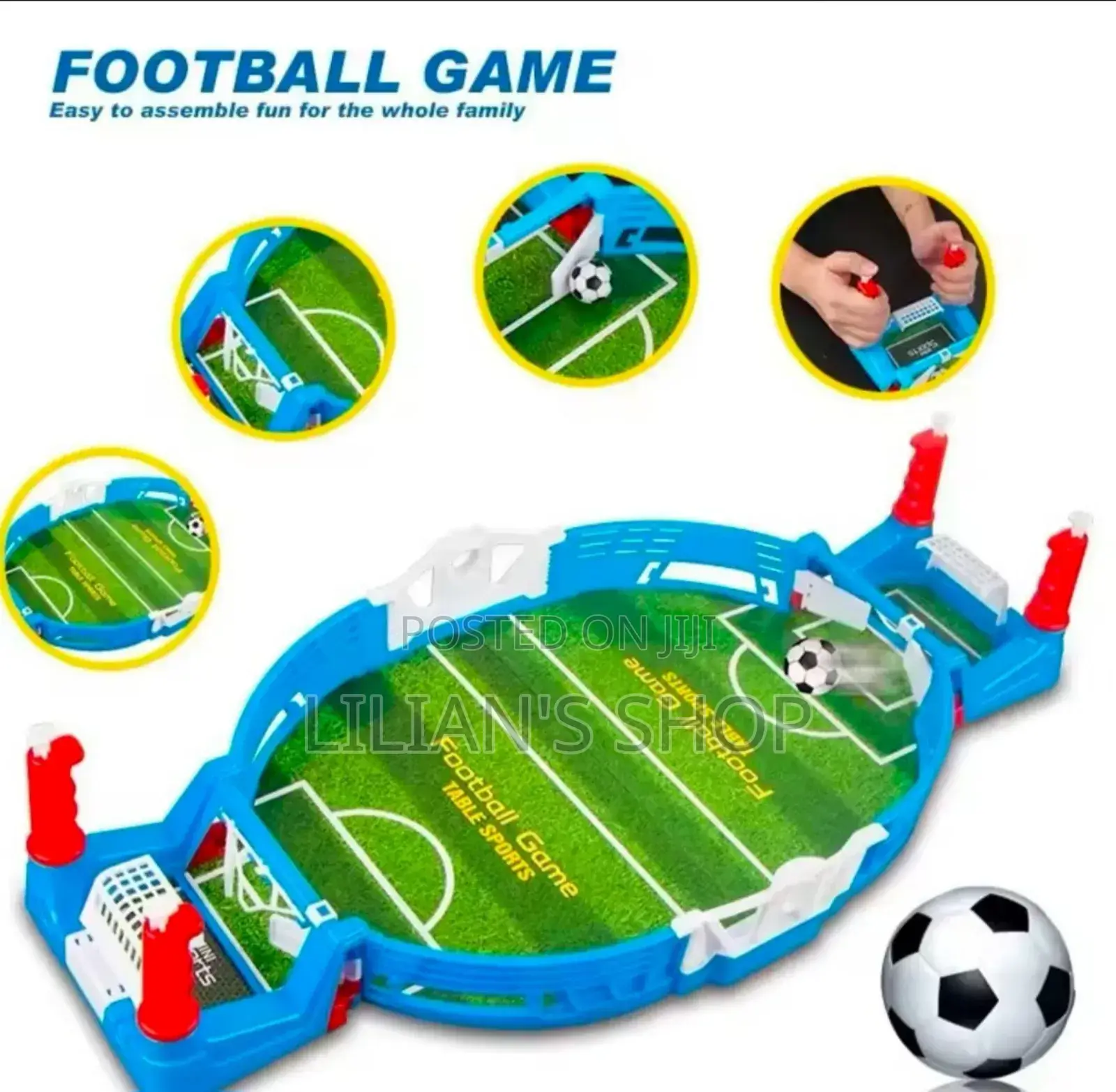 Mini Tabletop Football (Foosball) Game Set.