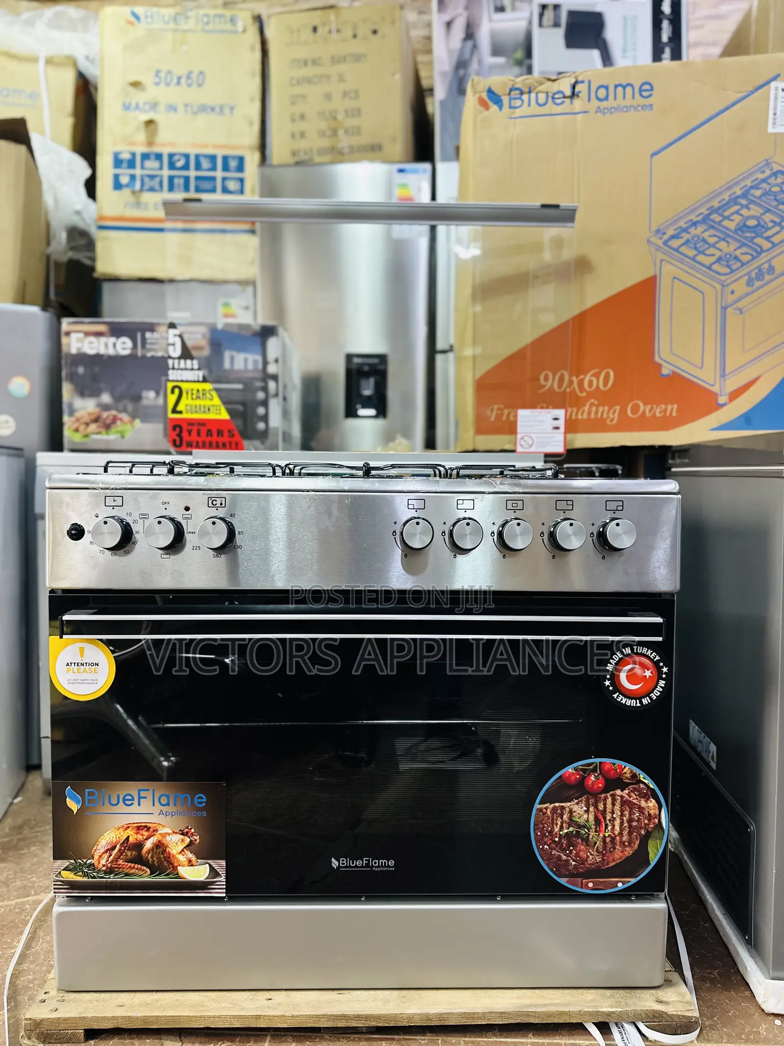 Blueflame Gas Cooker 90x60cm Made in Turkey