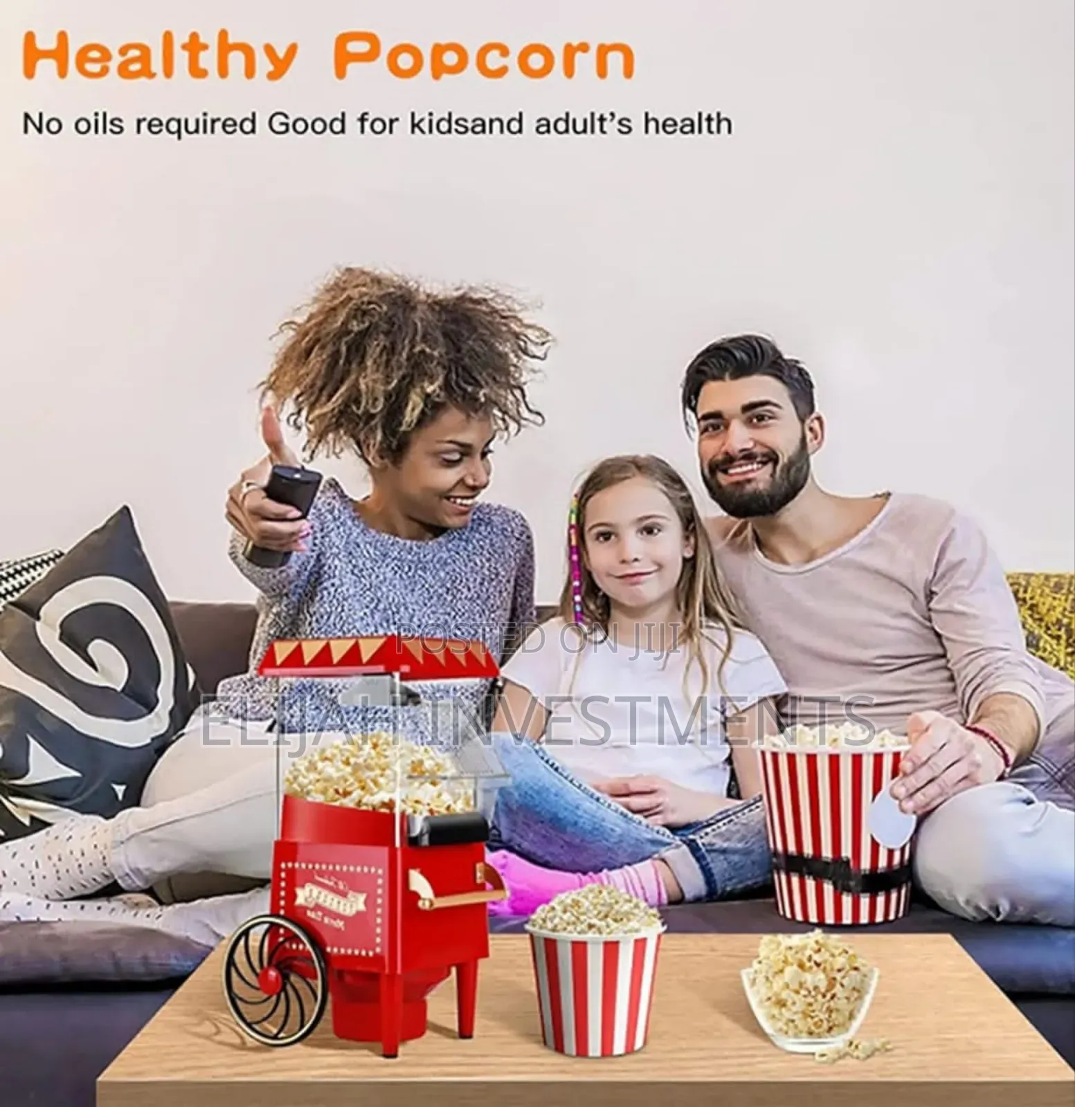 Retro Popcorn Machine With Cart