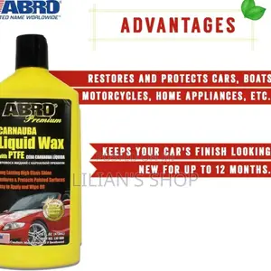 Abro Premium Carnauba Car Liquid Wax With Ptfe