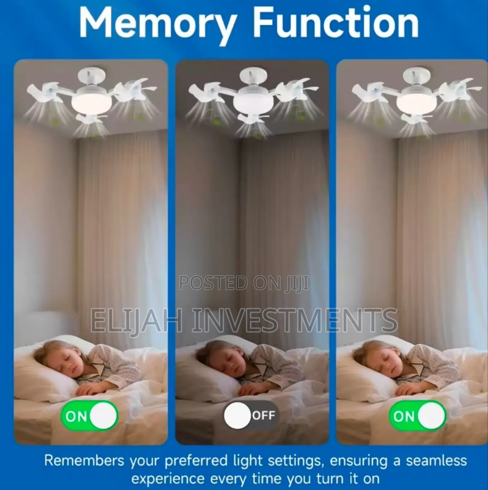 F3 Fan Light Ceiling Light With an Integrated Fan