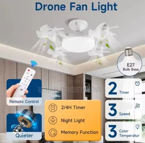 F3 Fan Light Ceiling Light With an Integrated Fan