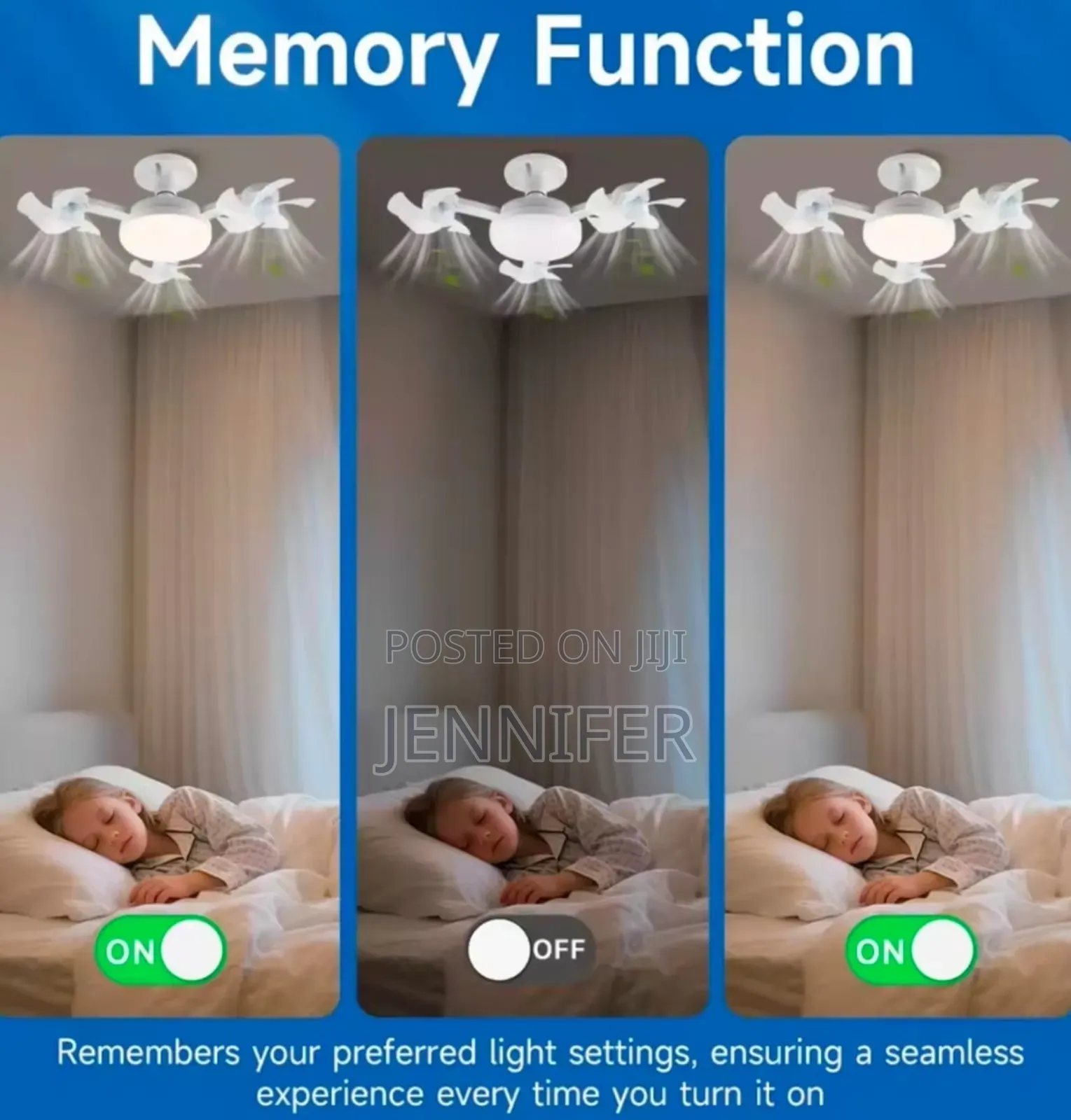 F3 Fan Light Ceiling Light With an Integrated Fan