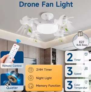 F3 Fan Light Ceiling Light With an Integrated Fan