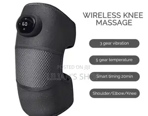 3-in-1 Knee Massager Pad With Heat and Vibration Functions.