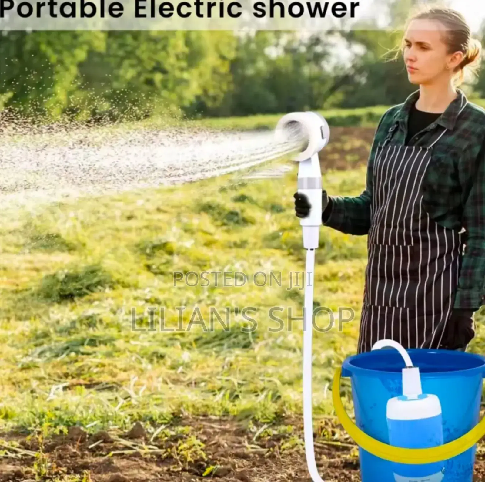 Portable, Mobile Electric Shower System.