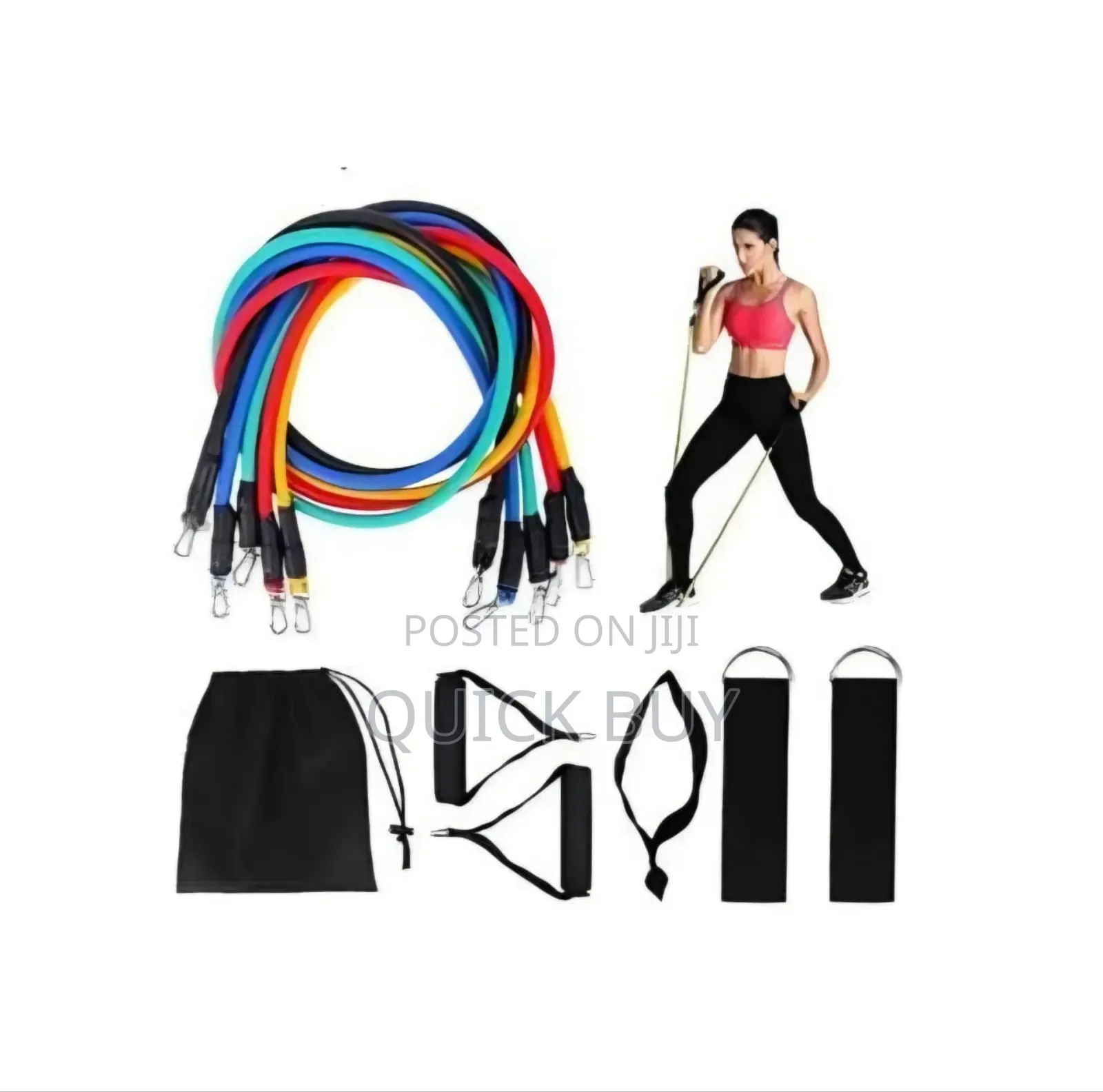 Resistance Bands Set - 11pc, Exercise Bands for Men/Women