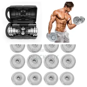 15kg Chrome Adjustable Durable Pure Iron Plated Weight Dumbells