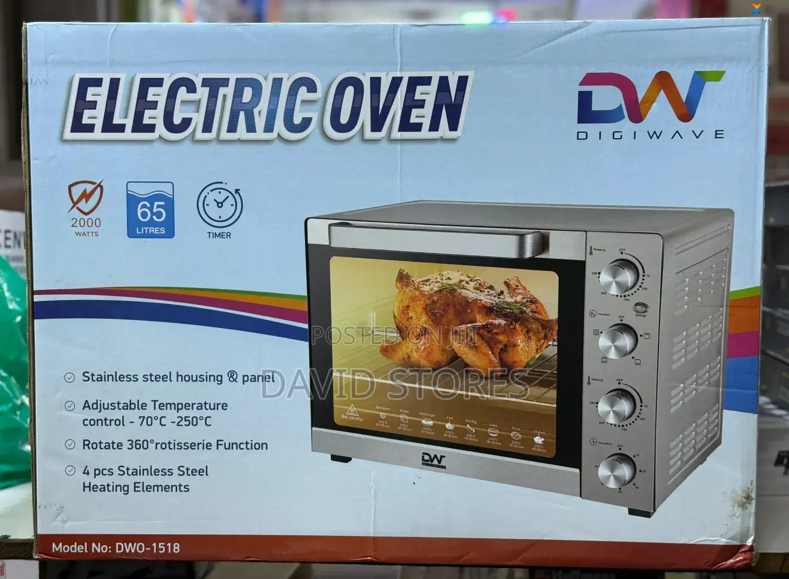 Digiwave Electric Oven Dwo-1518 – 65 L Countertop Oven
