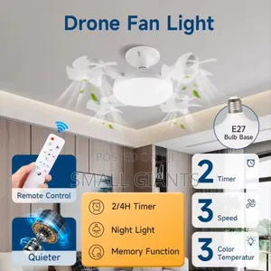 F3 Fan Light Ceiling Light With an Integrated Fan