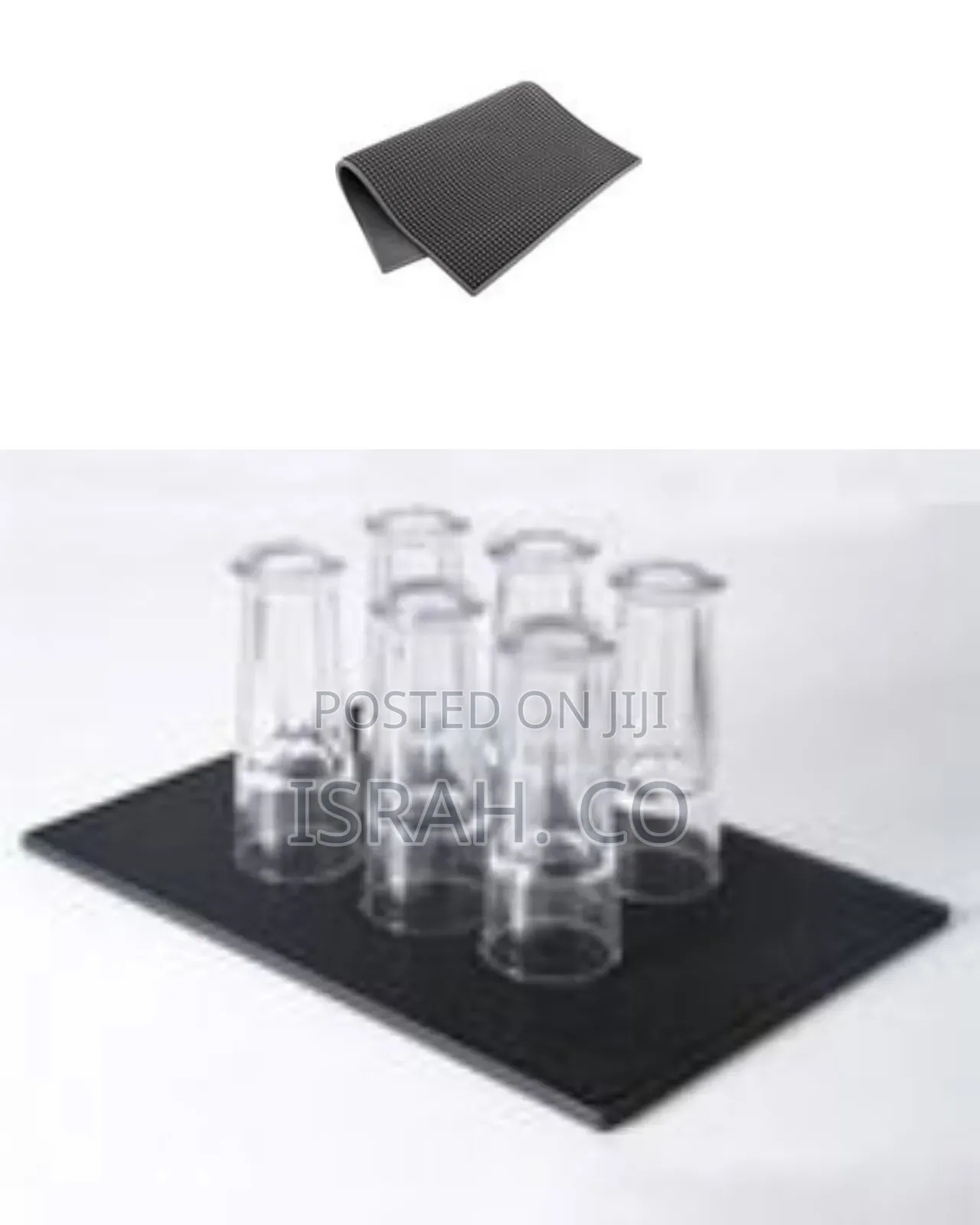 Professional Grade Rubber Bar Mat / Service Spill Mat (2-Pack)