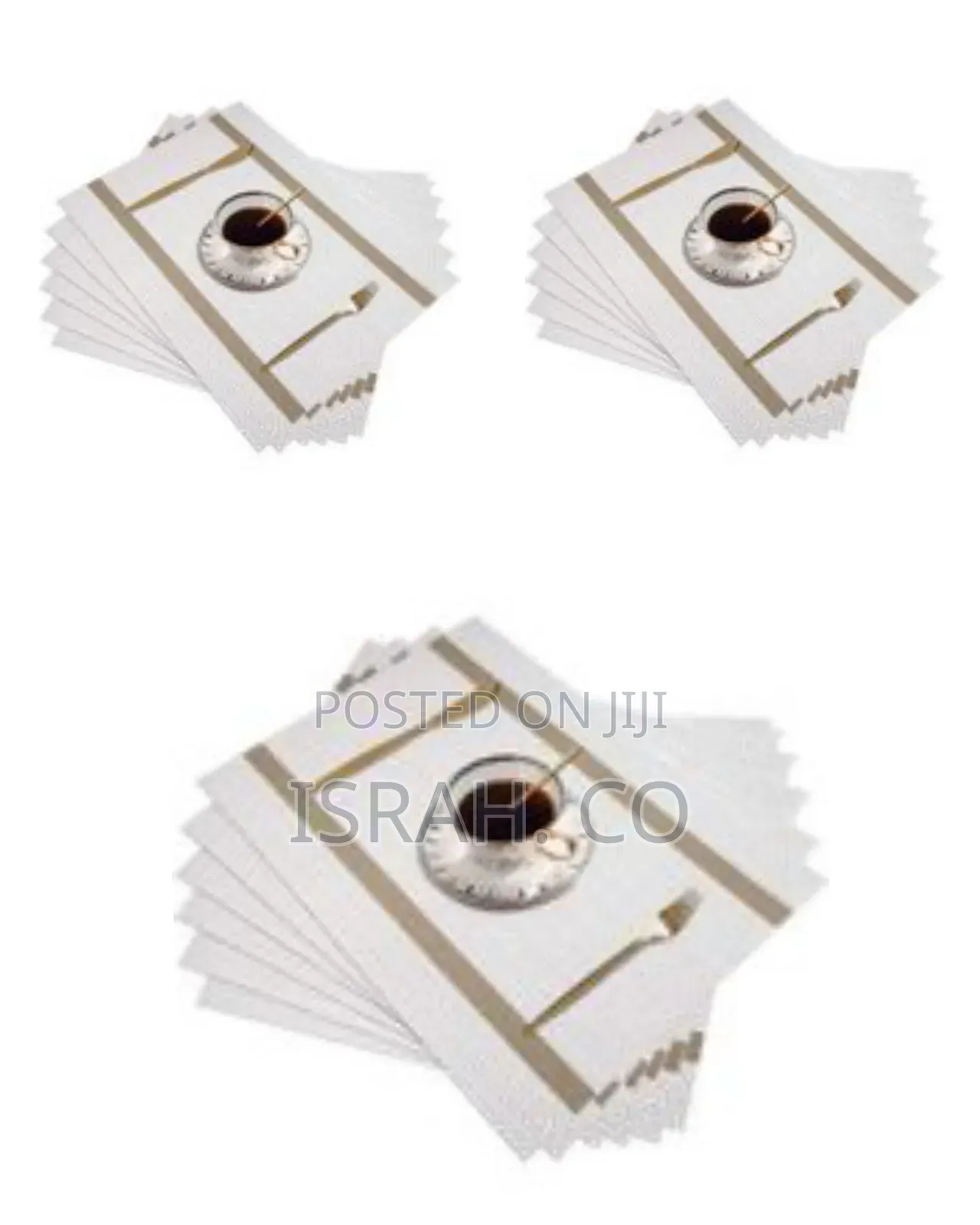 Woven PVC/Vinyl Herringbone Placemats (Set of 6)
