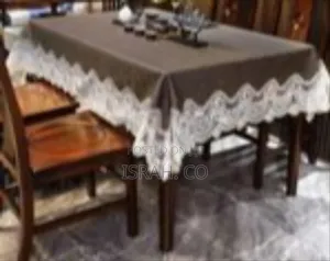 Decorative Tablecloth With Elegant Lace Border