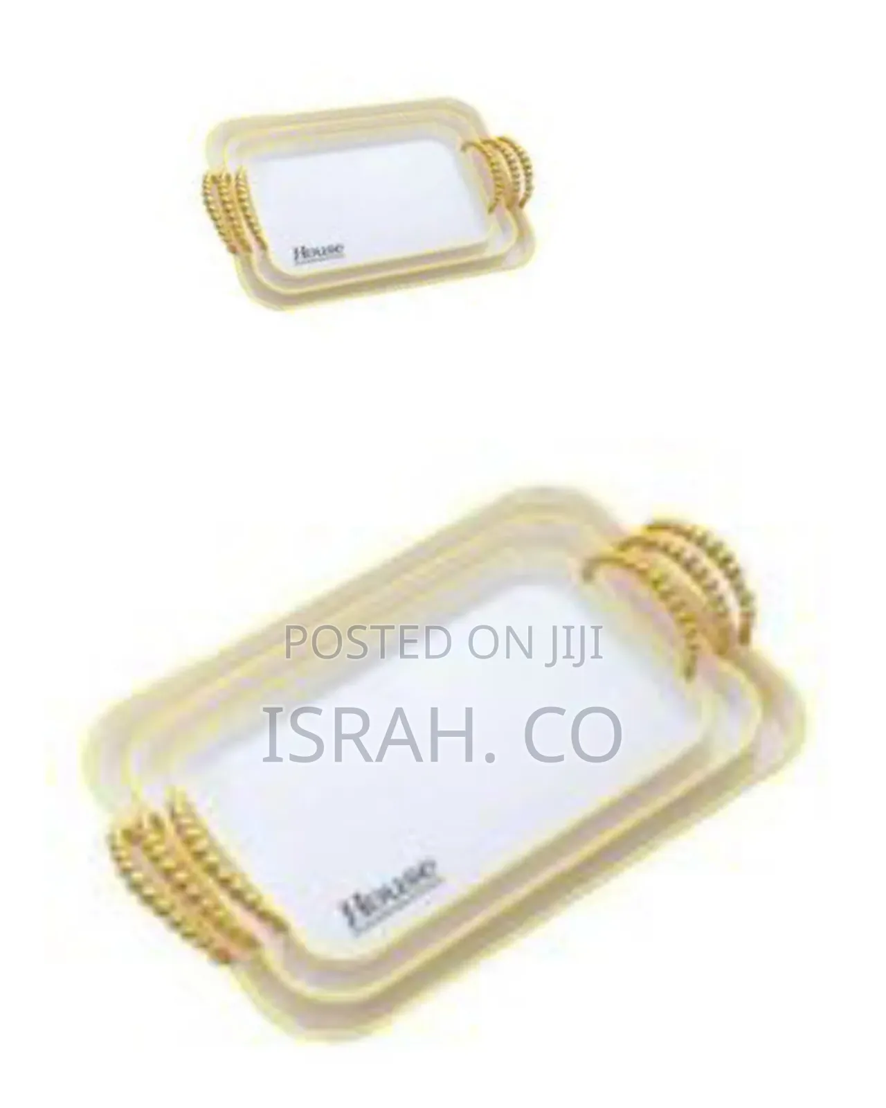 3 Pieces Plastic Fashion Trays
