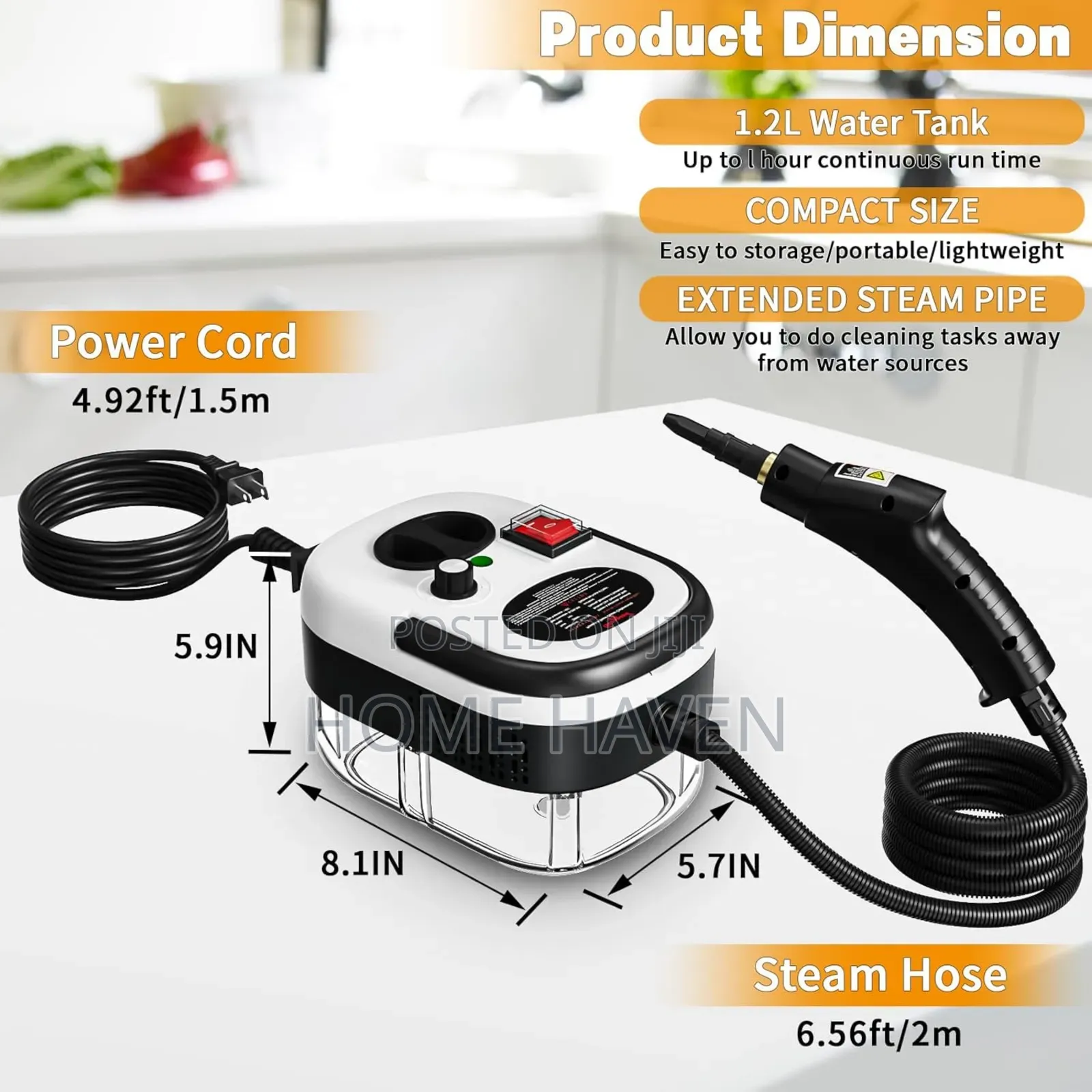 2500w Portable Steam Cleaner