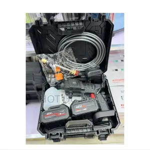 Portable Cordless High-pressure Car Wash Water Gun 2 Batteries.