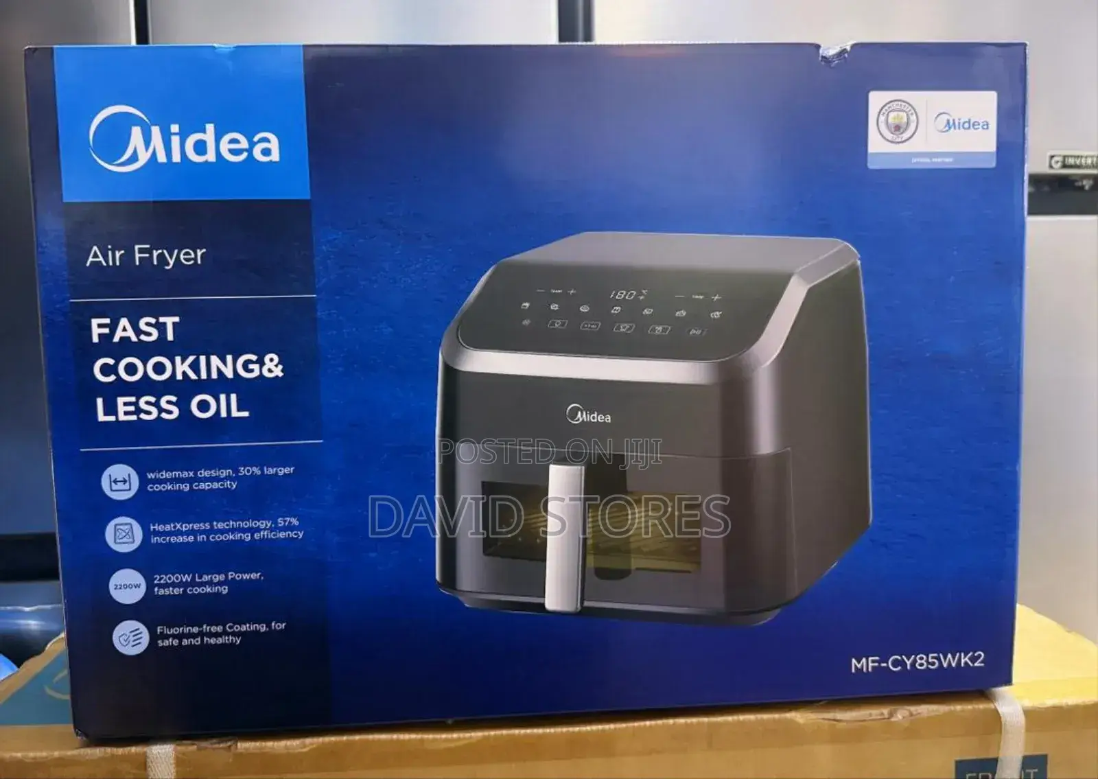 Midea Mf‐Cy85wk2 Air Fryer – 8.5 Black Healthy Cooking