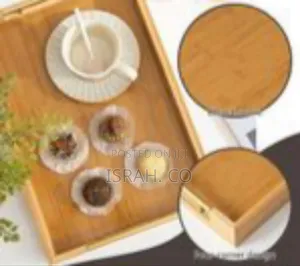 Versatile Set of Nested Serving Trays With Metal Handles