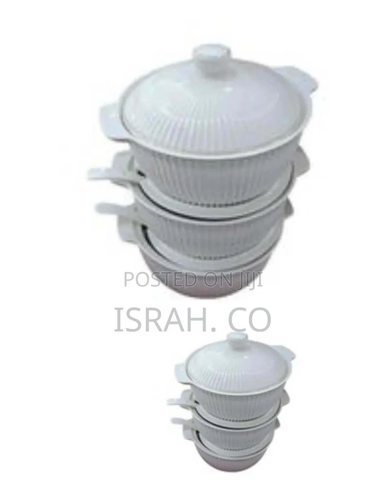 3 Piece Set of Ceramic Serving Dishes With Spoons