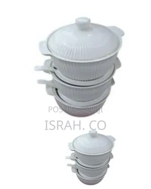 3 Piece Set of Ceramic Serving Dishes With Spoons