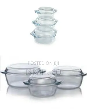3 Piece Set of Strong Glass Dishes
