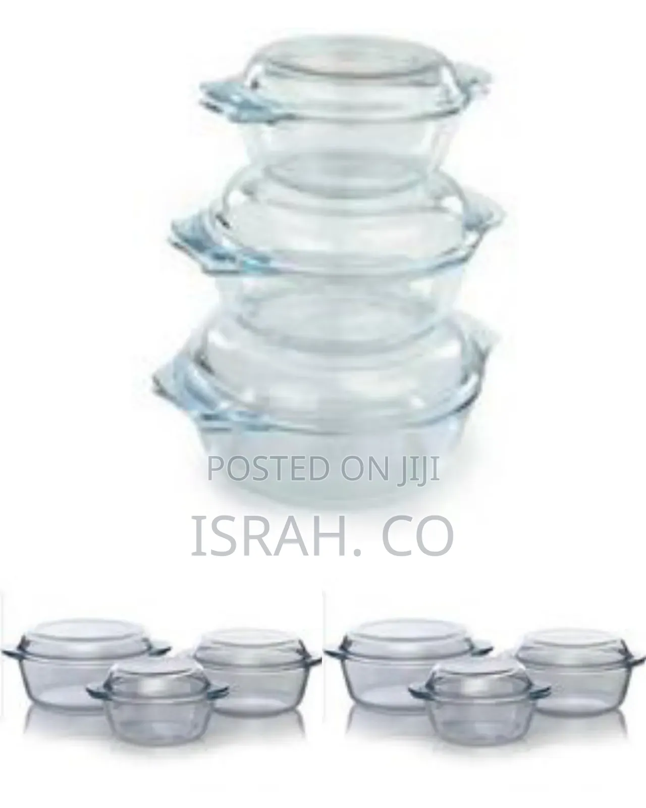 3 Piece Set of Strong Glass Dishes
