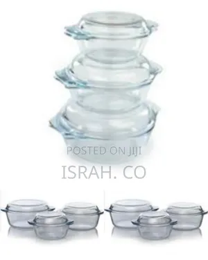 3 Piece Set of Strong Glass Dishes