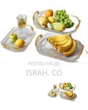3 Piece Set of Acrylic Serving Trays