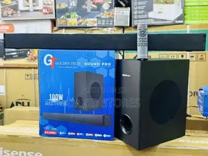 Golden Tech Gt‐4404 / 100w Sound Bar – 2.1 Channel – Black