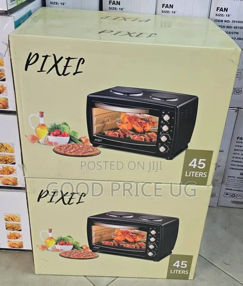 Pixel 45l Electric Oven With a Double Hotplate.