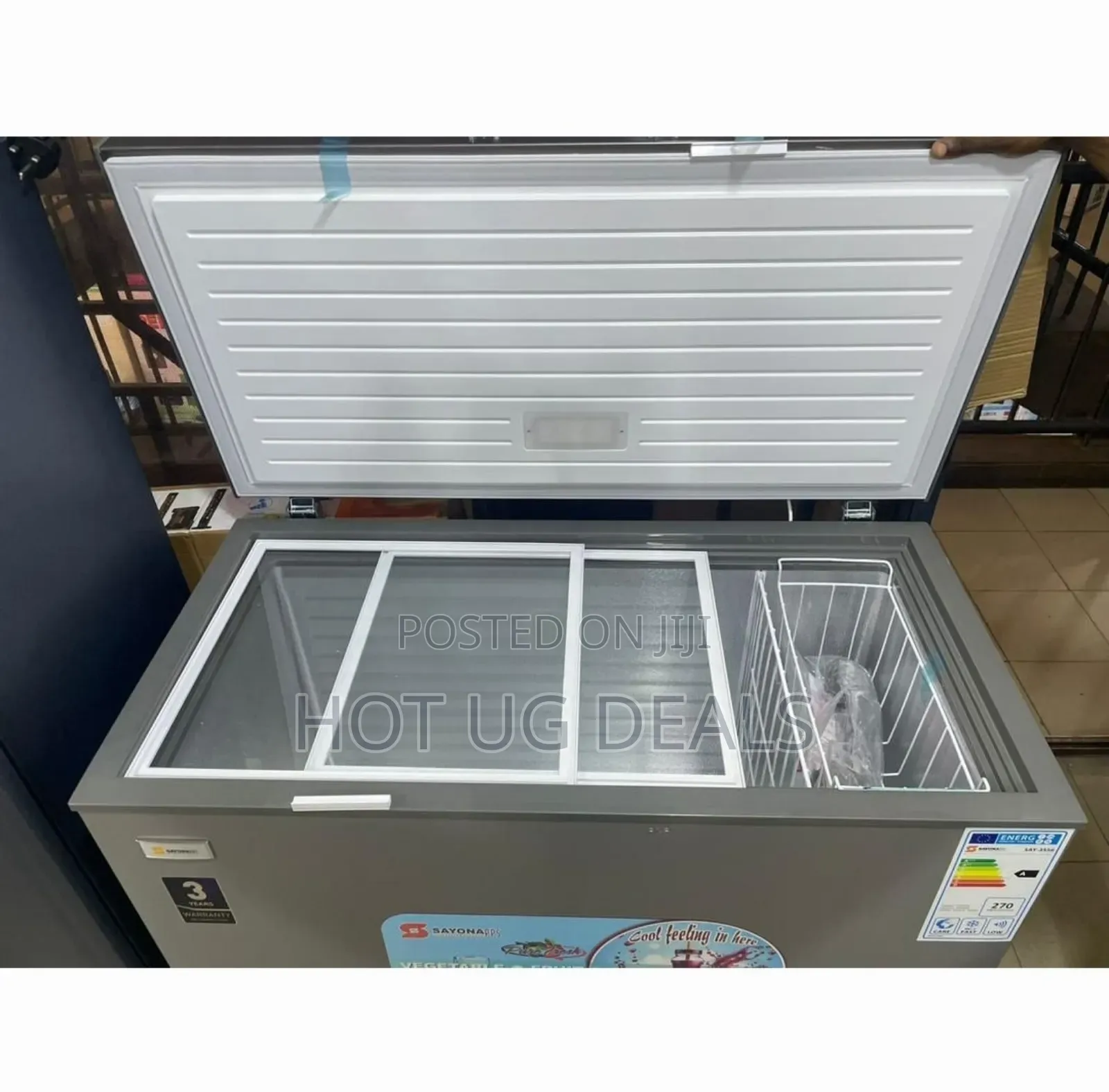 Sayona Single Door Chest Freezer 350gross Ltrs -