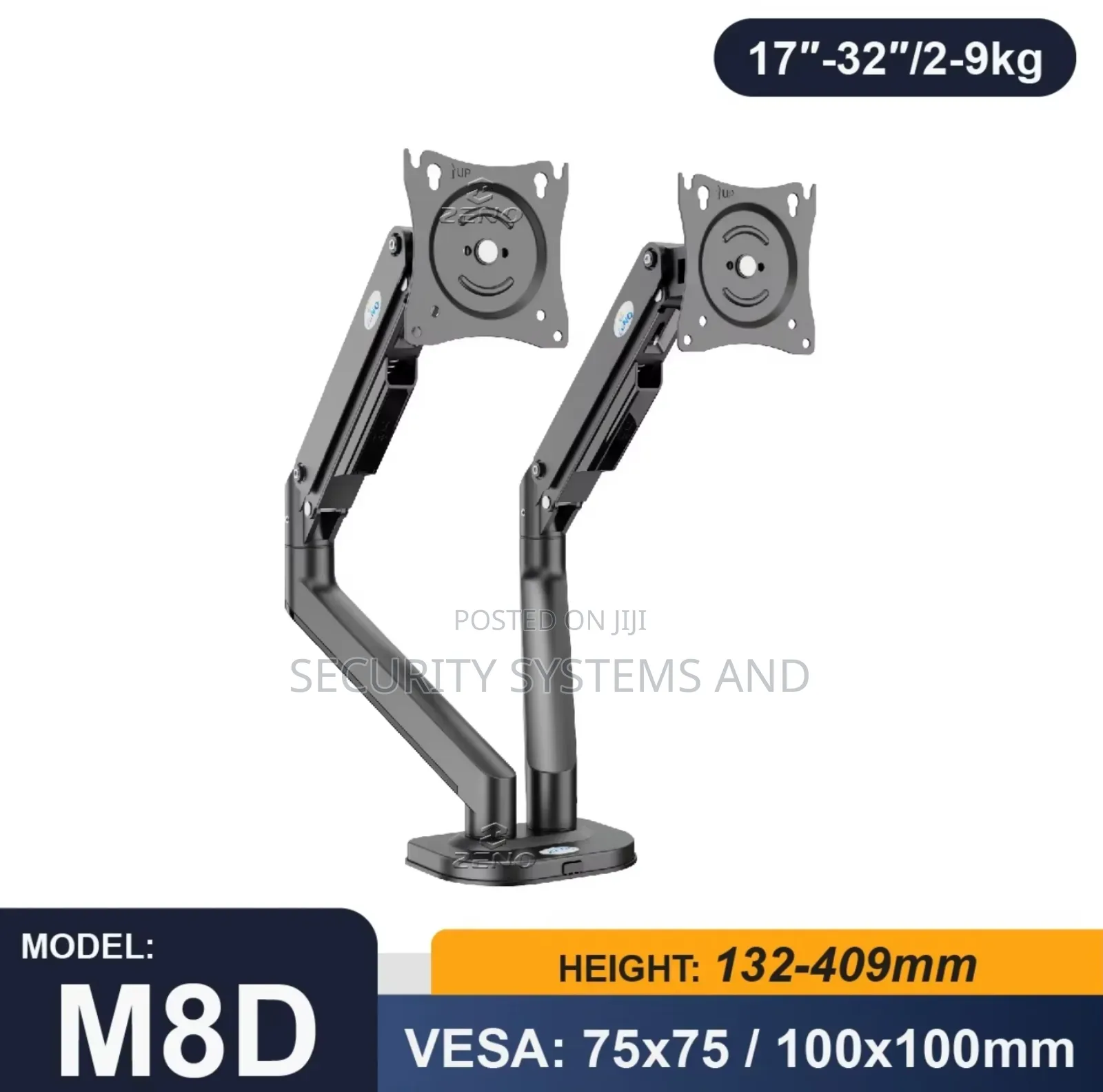 Double Arm Monitor Table Stand Fully Flexible