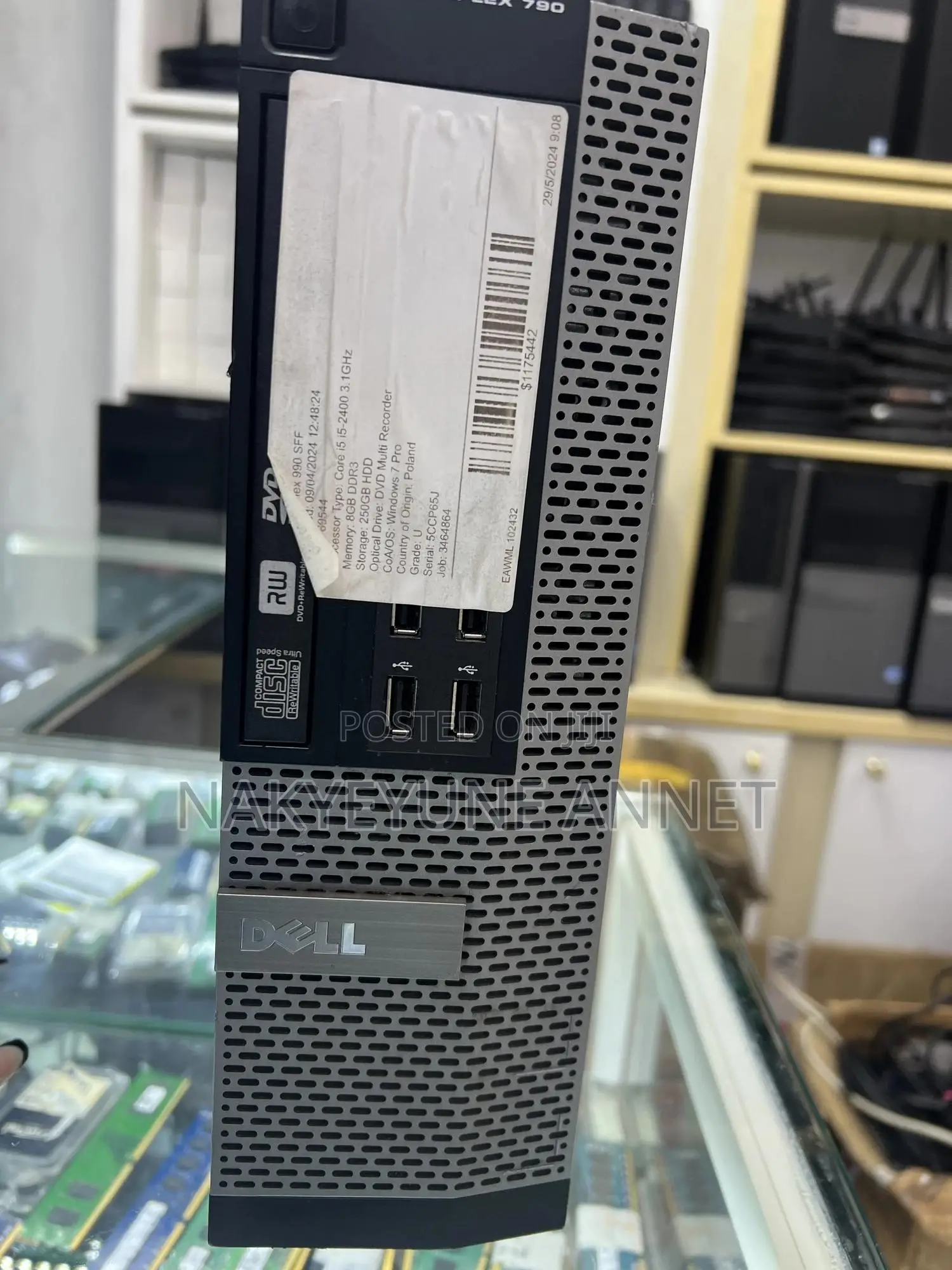 Desktop Computer Dell OptiPlex 790 8GB Intel Core i5 HDD 500GB