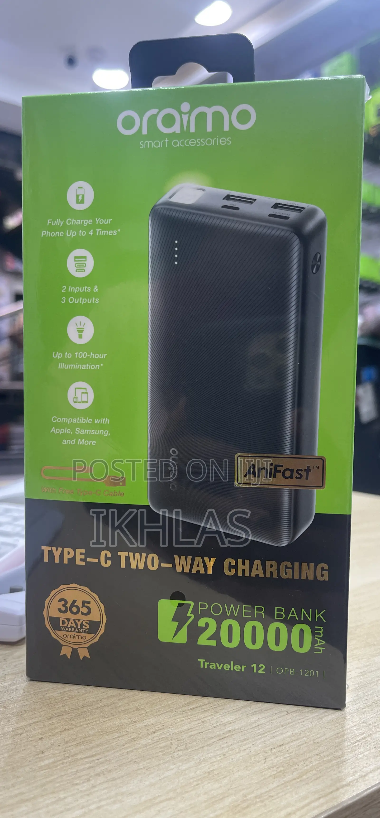 Oraimo Traveler 12 Power Bank 20000mah