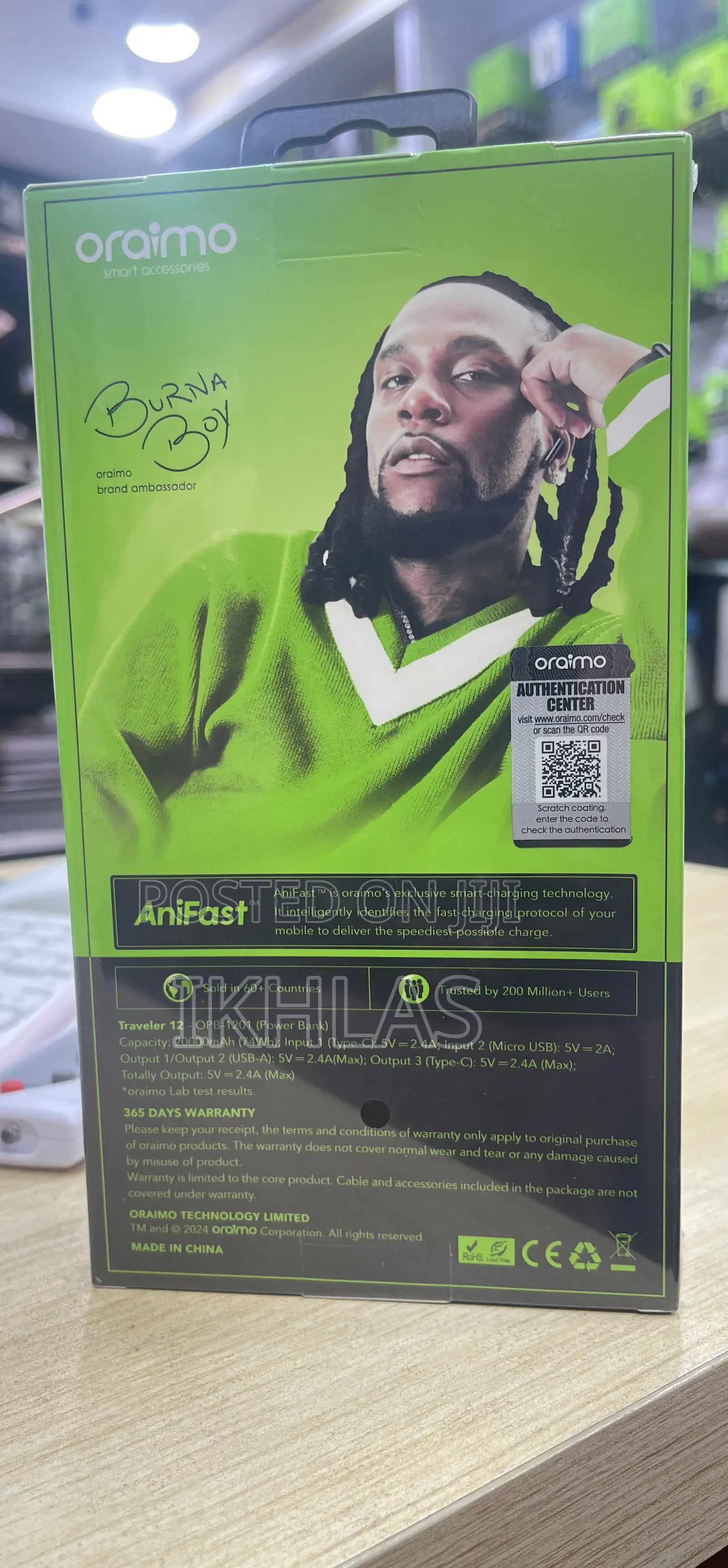 Oraimo Traveler 12 Power Bank 20000mah