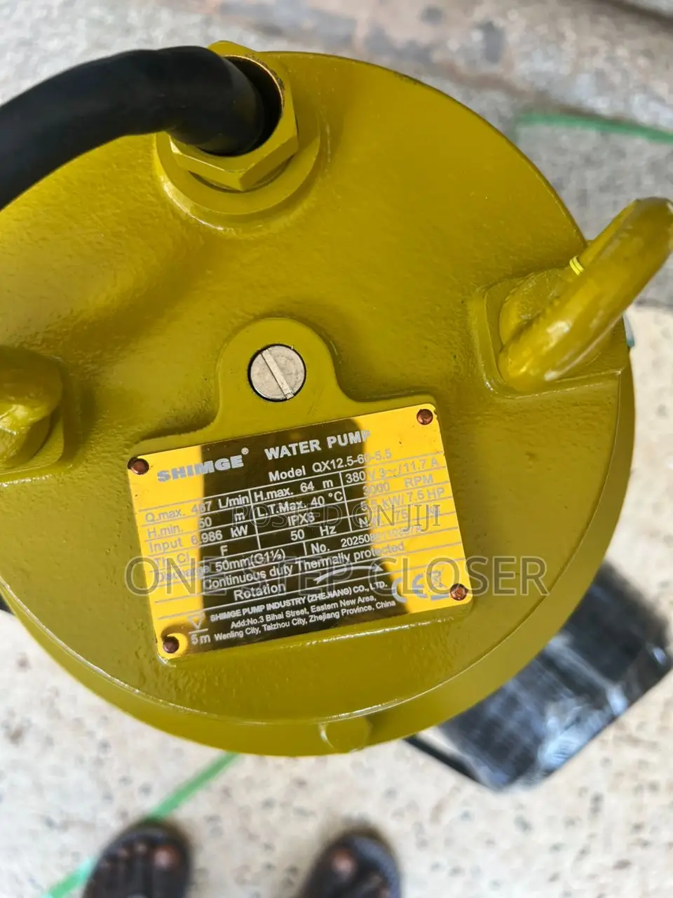 64meters Dirty Water Pump 209 Feet Sewage Pump