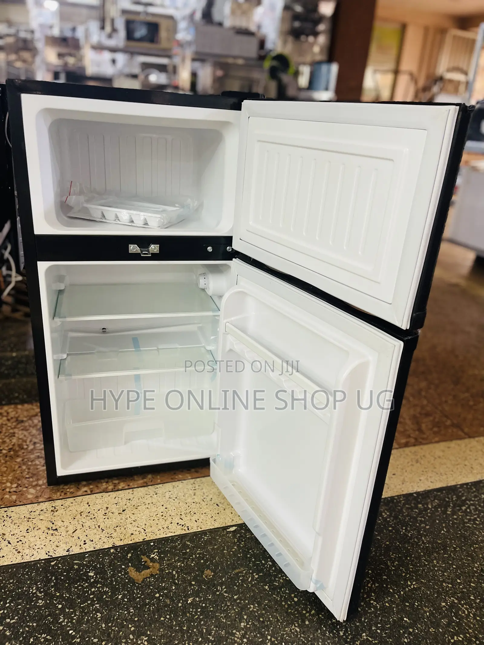 120l Black Adh Double Door Brandnew Fridge